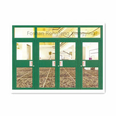 Aluminium Frame Glass Commercial Used Store Double Casement Door on China WDMA