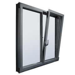Aluminium Frame Powder Coating Aluminum Sliding Window with Tempered Glass on China WDMA