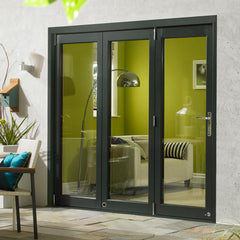 Aluminium Home Hotel Commercial Panel s Special Bullet Proof Design Gate, Aluminum Entrance Bifold Tempered Glass Folding Door on China WDMA