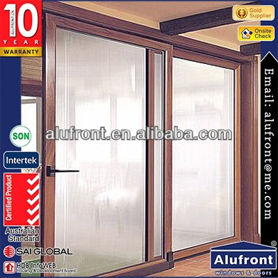 Aluminium Horizontal Sliding Patio Door with Integral blinds on China WDMA