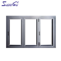 Aluminium alloy AU & NZ standard impact resistant reflective glass cheap price bifold windows on China WDMA