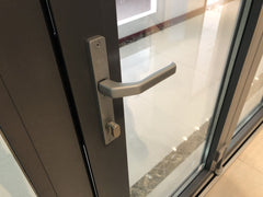 Aluminium alloy NOA code bulletproof glass accordion door for supplying installation on China WDMA