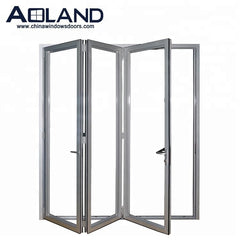 Aluminium bi folding corner glass doors with AS 2047 on China WDMA