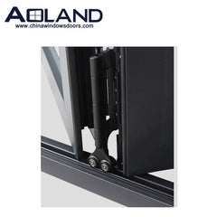Aluminium bi folding corner glass doors with AS 2047 on China WDMA