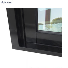 Aluminium black french door exterior shopfronts design inward open for commercial building on China WDMA