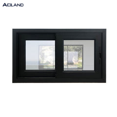 Aluminium black small sliding window Euro system hot sale Shanghai factory on China WDMA