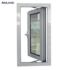 Aluminium double glazing casement windows with german brand on China WDMA