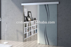 Aluminium frameless sliding exterior glass door indoor sliding glass door on China WDMA
