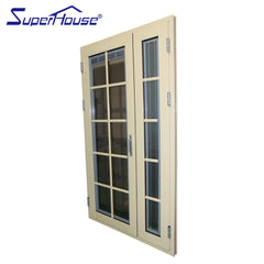Aluminium front door with colony bar glass french door blinds in on China WDMA