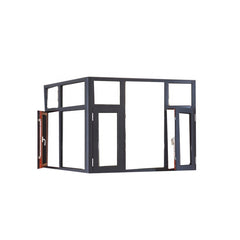 Aluminium glazing sliding bay storm doors for company building on China WDMA