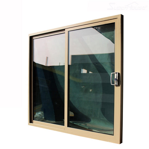 Aluminium large double tempered glass sliding door on China WDMA