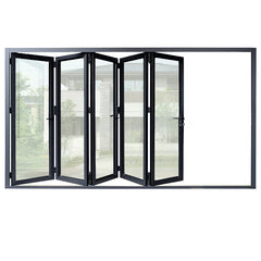 Aluminium low e glass patio large panel bi folding doors china supplier door sales on China WDMA