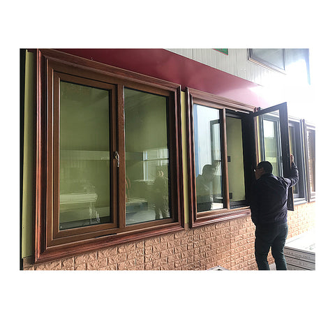 Aluminium windows awning windows with roller shutter window design on China WDMA
