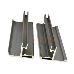 Aluminum Extrusion Glass Frame Door with Handle Wardrobe Profiles on China WDMA