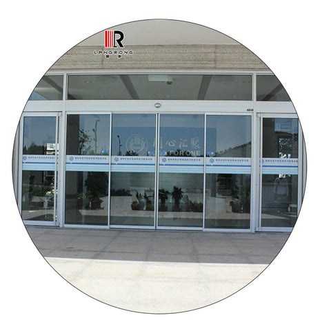 Aluminum Frame Automatic Sliding Door Profile For Hotel, Airport, Hopital,Shopping Malls, commercial and residential buildings on China WDMA