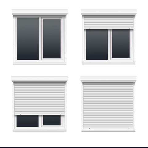 Aluminum Interior Security Electric Automation Roller Shutter Windows on China WDMA