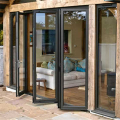 Aluminum Lowes glass interior sliding folding patio doors on China WDMA