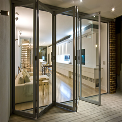 Aluminum Lowes glass interior sliding folding patio doors on China WDMA