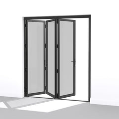 Aluminum Mosquito Net Portable Bifold Door Room Dividers , Interior Lowes Design Folding Patio Doors System Prices on China WDMA