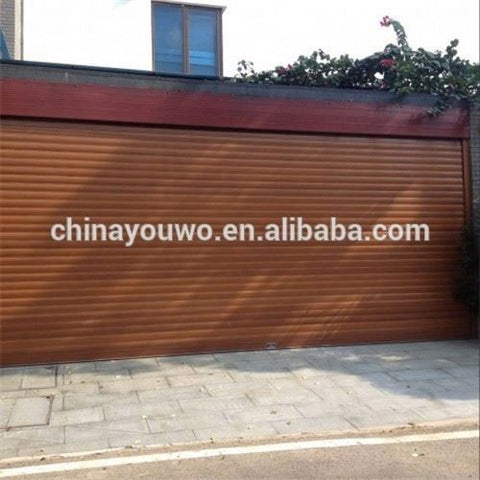 Aluminum Profile Door Rolling Wood Grain Roll Top Garage Door Auto Alu Roller Shutter Patio Door on China WDMA