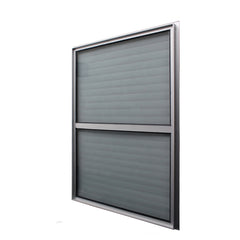 Aluminum blinds fixed louver with glass back mosquito mesh on China WDMA