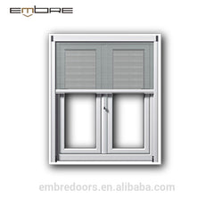 Aluminum cheap residential windows with blind inside double glass window on China WDMA