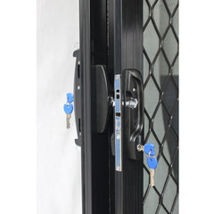 Aluminum commerical large sliding glass door with security screen on China WDMA
