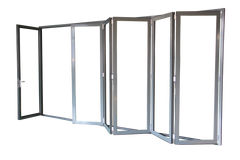 Aluminum frame bifold door with double glazed on China WDMA