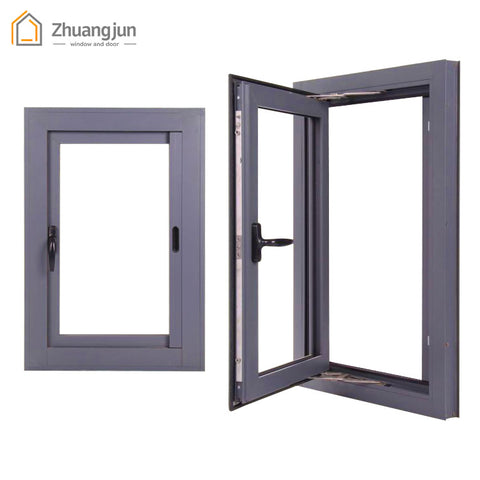 Aluminum frame casement swing window double glaze on China WDMA