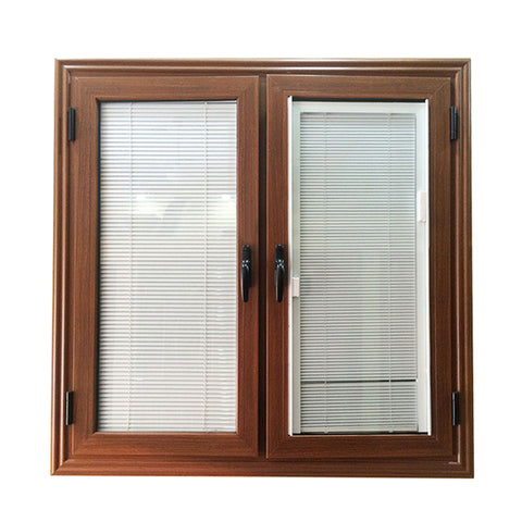 Aluminum guard casement windows with built in blinds for nigeria on China WDMA