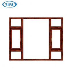 Aluminum profile casement window, various glasses for option, like low-E, reflective, lamilated,etc on China WDMA