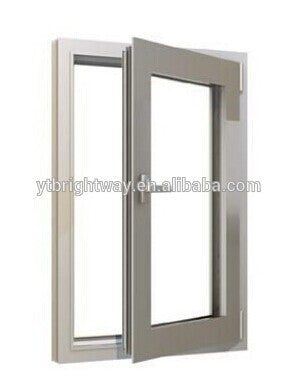 Aluminum profile casement window, various glasses for option, like low-E, reflective, lamilated,etc on China WDMA