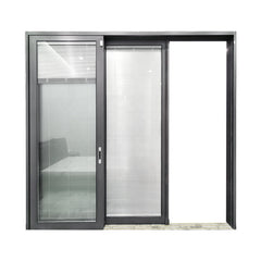 Aluminum sliding glass doors with built in blinds between glass in dubai on China WDMA
