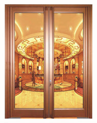 Aluminum soundproof french door casement doors for sale on China WDMA