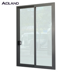 Aluminum tempered glass entry sliding door 2019 commercial door design on China WDMA