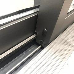 Aluminum triple panel sliding door on China WDMA