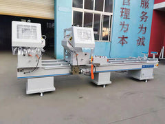Aluminum window doors ,Double head Mitre Saw cutting machine for aluminum window fabrication on China WDMA