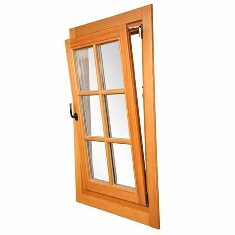 Aluminum wood doors and Windows teak main window design wooden door and window frame UB90433 on China WDMA