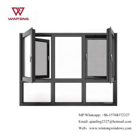 American Style Lifting Window Double Glass Window Frame Side Hung Casement Window For Building on China WDMA