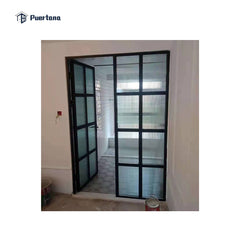 American Style Slimline Aluminium Glass Patio French Hinged House Windows And Doors Systems on China WDMA
