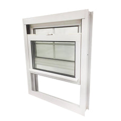 American Type PVC Double Hung Sash lift Up Vertical Sliding Window on China WDMA