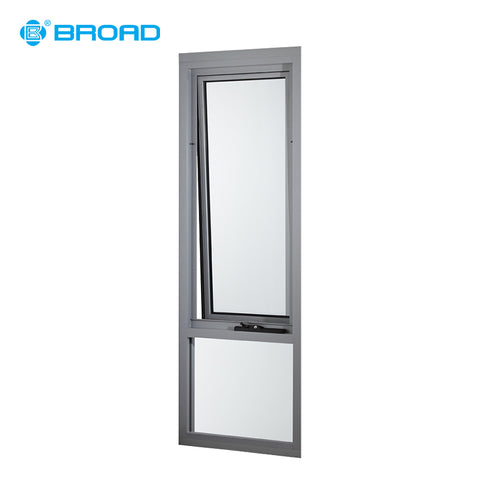 American style aluminum frame casement awing window with tinted glass on China WDMA