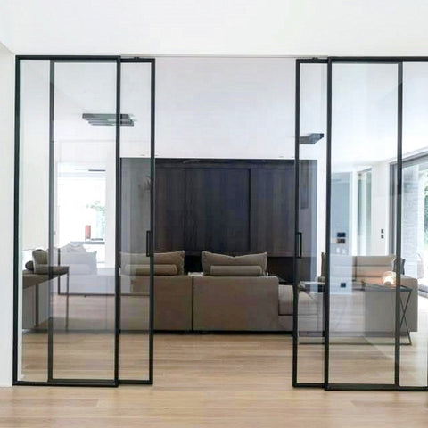 American widespread frameless glass frosted internal bunnings double top hung sliding patio doors for sale on China WDMA