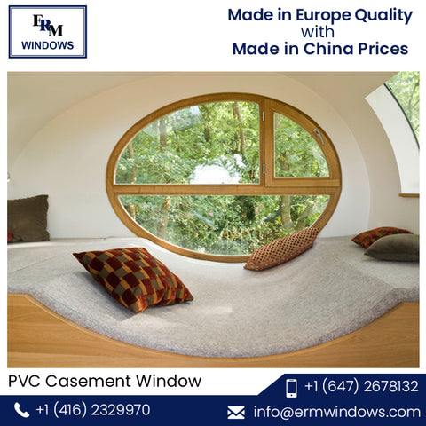 Arch Design Wind Proof UPVC Frame PVC Casement Window on Sale