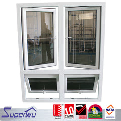 Au & Nz upvc tempered glass double glazed casement windows on China WDMA