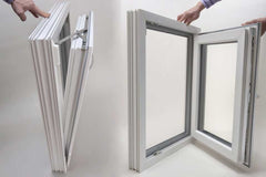 Australia AS2047 Aluminium Glass tilt and turn door with double glass on China WDMA
