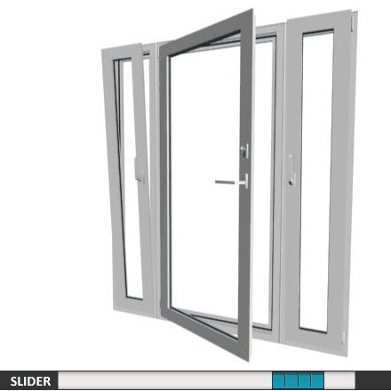 Australia AS2047 Aluminium Glass tilt and turn door with double glass on China WDMA