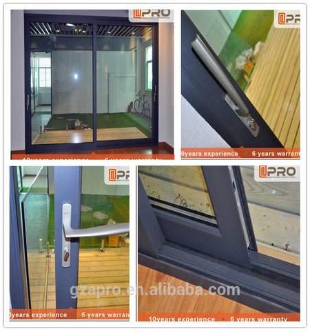 Australia Standard Corner Soft Remote Glass Self Closing Glazing Extrusion Frames Aluminum Alloy Sliding Door on China WDMA