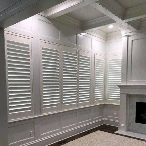 Australia standard BI fold PVC window plantaion shutters on China WDMA
