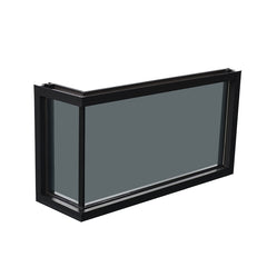 Australia standard as2047 double glass aluminum frame curved fixed window with high quality on China WDMA